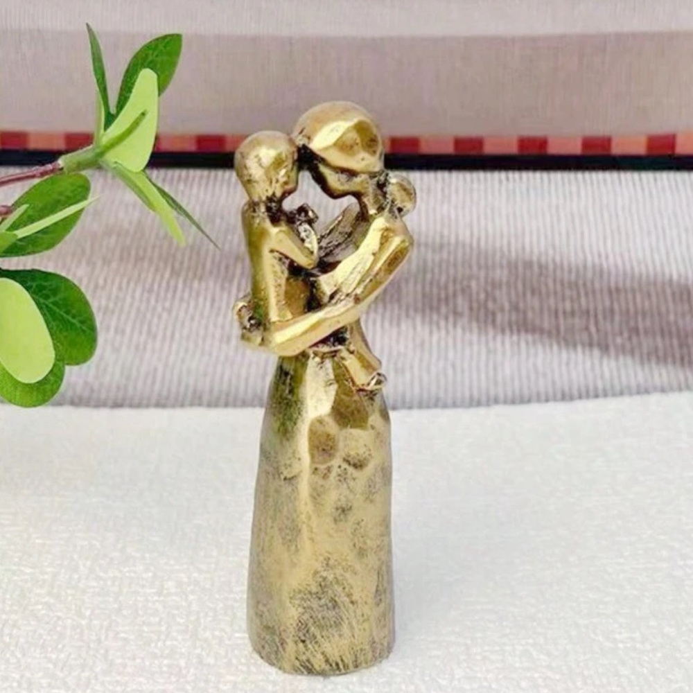 Mother and Child Embrace Tabletop Figurine